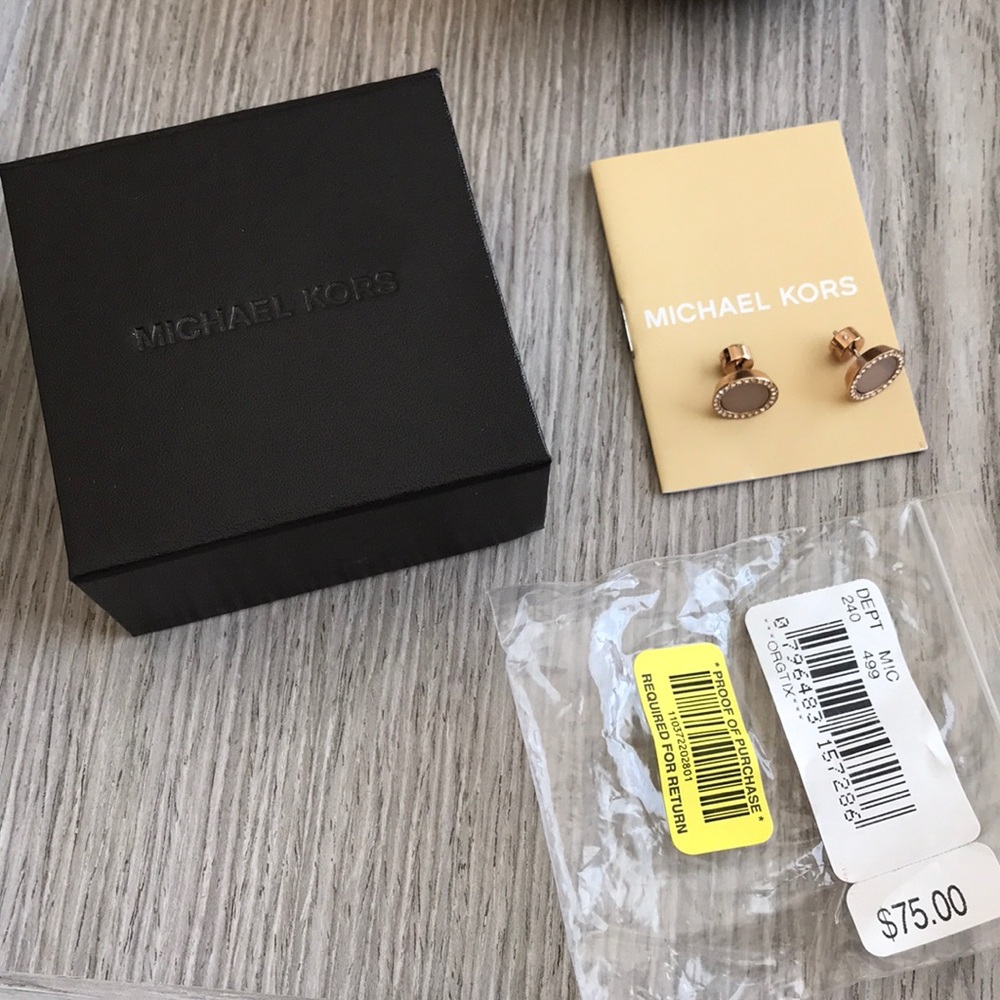 Rose Gold Michael Kors Studs